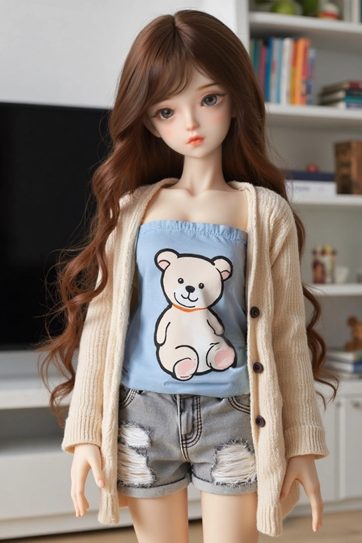 60cm/1.97ft Lifelike Cute Mini Sex Doll – Cherry