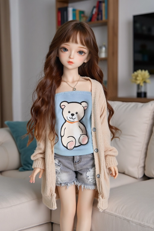 60cm/1.97ft Lifelike Cute Mini Sex Doll – Cherry