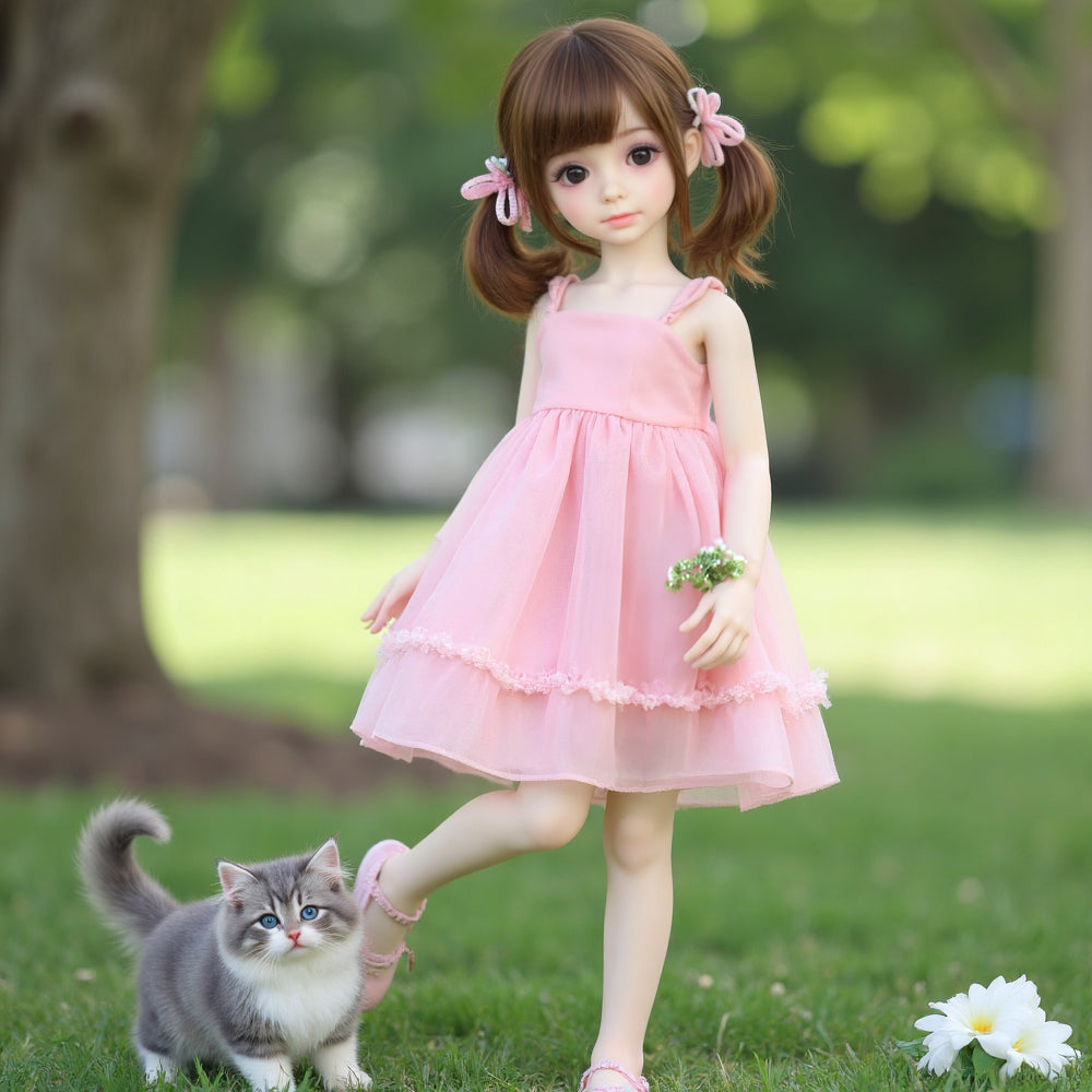 108cm/3.55ft Cute Flat Chest Sex Doll – Dana