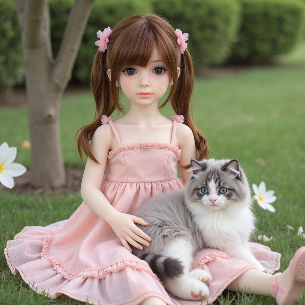 108cm/3.55ft Cute Flat Chest Sex Doll – Dana